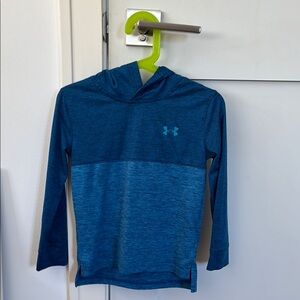 Under Armour Blue Sweatshirt with Long Sleeves and Color Block Design